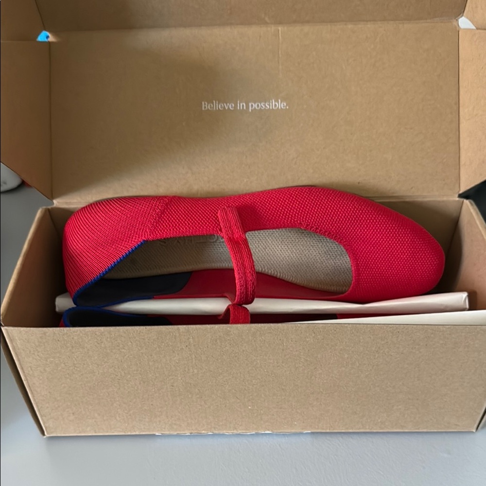 Rothy's Vibrant Red Flats
